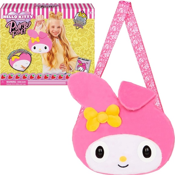 NWT Purse Pets Sanrio Hello Kitty My Melody Interactive Pet Toy Crossbody Purse - Picture 2 of 9